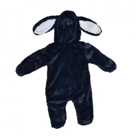 Salopeta pufoasa cu gluga pentru bebelusi Mini Junior SLP-2107, Bleumarin [1]