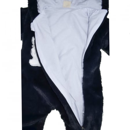 Salopeta pufoasa cu gluga pentru bebelusi Mini Junior SLP-2107, Bleumarin [3]