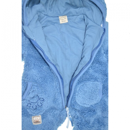 Salopeta pufoasa cu gluga pentru bebelusi Mini Junior SLP-BAL1, Albastru [3]