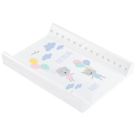 Accesorii camera bebe - Saltea de infasat moale 70 x 48 x 9 cm, Sensillo 300348, Alb