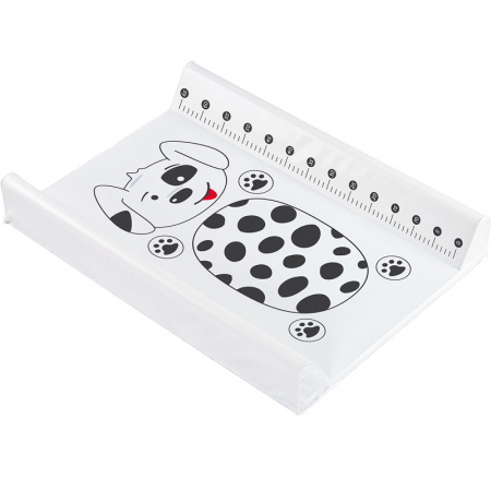 Saltea de infasat - Saltea de infasat rigida cu taliometru 70 x 50 cm Sensillo Dog STS-A1, Alb