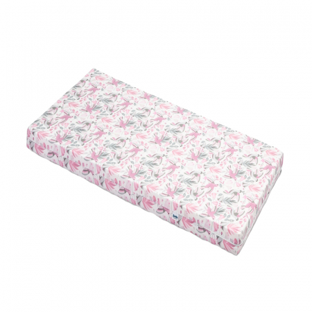 Saltele copii pentru patut - Saltea din spuma poliuretanica 120 x 60 x 6 cm Sensillo 01708R, Roz