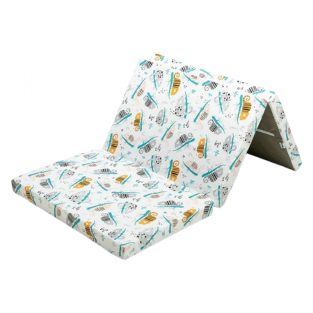 Saltele copii pentru patut - Saltea pliabila de zi cu zi si pentru calatorii 120 x 60 x 5 cm Sensillo 393698, Alb