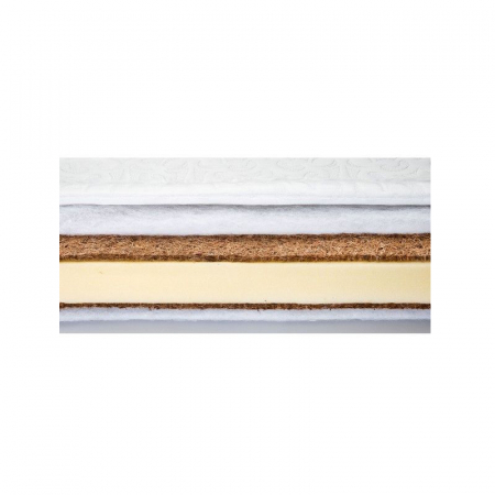 Saltea Sensillo Classic Cocos-Spuma-Cocos 120 x 60 x 8 cm CCSC1A, Alb [1]