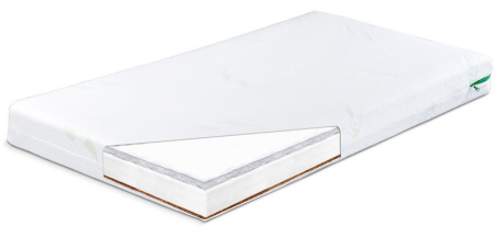 Saltea Sensillo Hrisca-Spuma-Cocos Luxe Aloe Vera, 120 x 60 x 11 cm 523825, Alb [2]