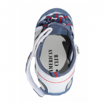 Sandale pentru baieti American Club DR08/20A-25, Alb [3]