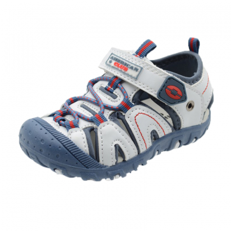 Sandale băieți - Sandale pentru baieti American Club DR08/20A-25, Alb