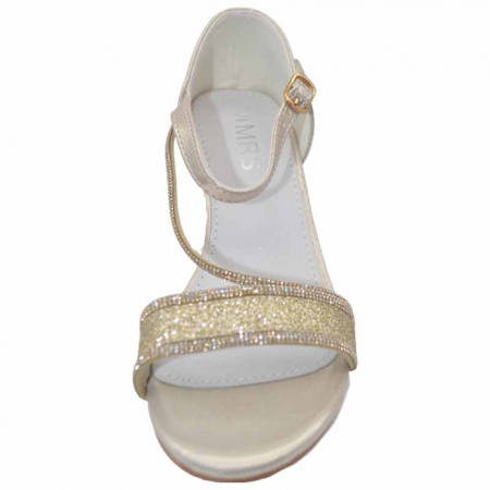 Sandale cu toc pentru fete MRS M1033, Auriu [2]