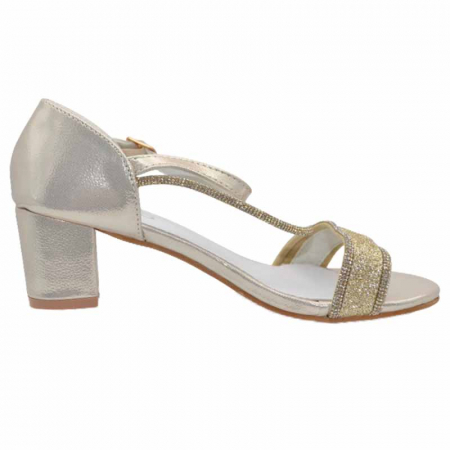 Sandale cu toc pentru fete MRS M1033, Auriu [1]