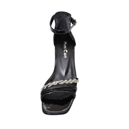 Sandale cu toc pentru fete Mini Junior PTC-MJ7, Negru [2]
