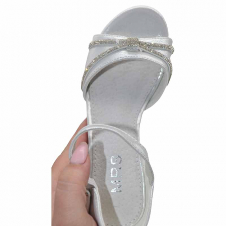 Sandale cu toc pentru fete MRS M1037-A, Argintiu [2]