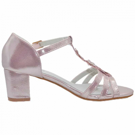 Sandale cu toc pentru fete MRS M1036, Roz [1]
