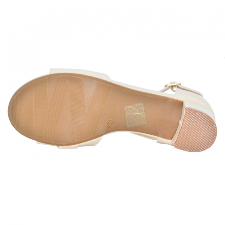 Sandale cu toc pentru fete MRS M1052B, Bej [3]