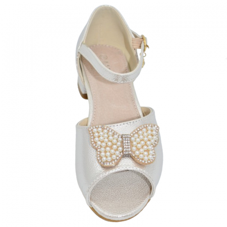 Sandale cu toc pentru fete MRS M1061, Bej [1]