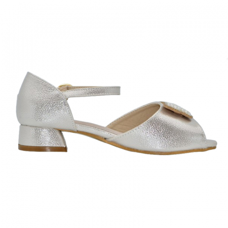 Sandale cu toc pentru fete MRS M1061, Bej [2]