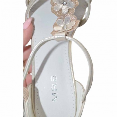 Sandale cu toc pentru fete MRS M1030-AU, Auriu [2]