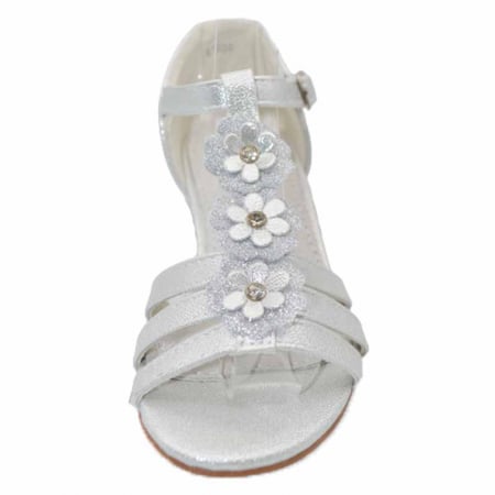 Sandale cu toc pentru fete MRS R1030-A, Argintiu [2]