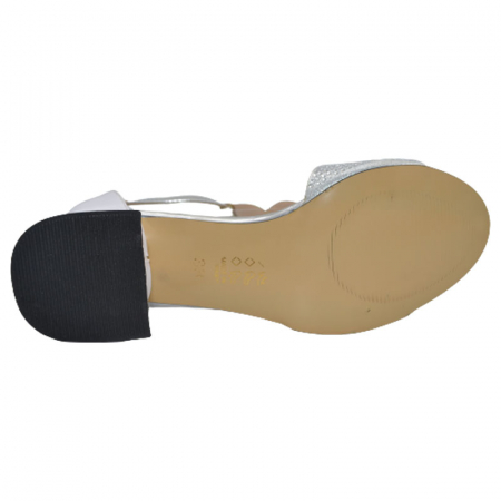 Sandale cu toc pentru fete Mini Junior 210623-1, Alb [3]