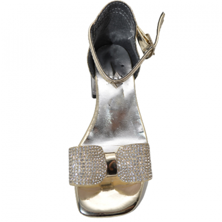 Sandale cu toc transparent pentru fete Mini Junior BBB2901A, Auriu [1]