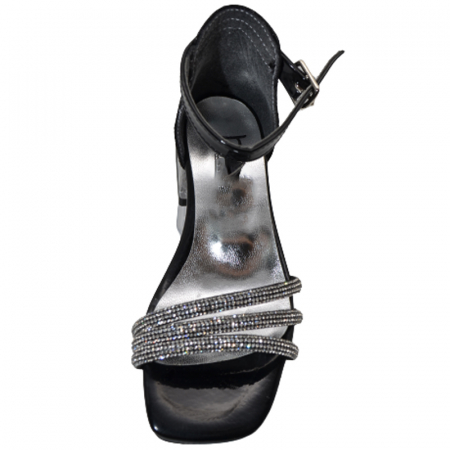 Sandale cu toc transparent pentru fete Mini Junior BBB2901N, Negru [1]
