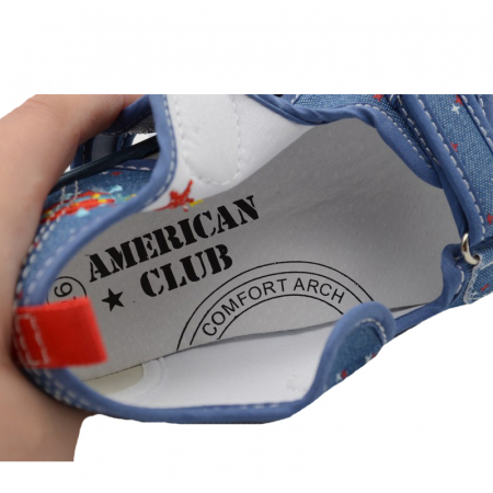 Sandale din panza pentru baieti American Club TEN28/20-30, Multicolor [3]