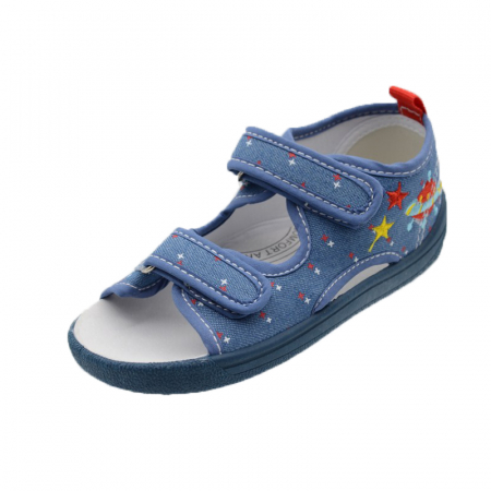 Sandale din panza baieti - Sandale din panza pentru baieti American Club TEN28/20-30, Multicolor