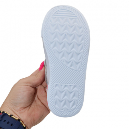 Sandale din panza pentru baieti American Club TEN88/23, Gri [4]