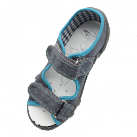 Sandale din panza pentru baieti Renbut 0113-G-30, Gri [1]