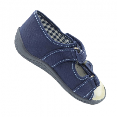 Sandale din panza pentru baieti Renbut RNB1-30, Bleumarin [1]