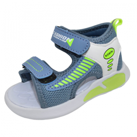 Sandale băieți - Sandale din panza pentru baieti Tom Miki T-10509-C, Albastru