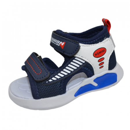 Sandale băieți - Sandale din panza pentru baieti Tom Miki T-10509-D, Bleumarin