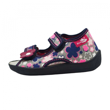 Sandale panza fete - Sandale din panza pentru fete Renbut PFRBT-1, Multicolor