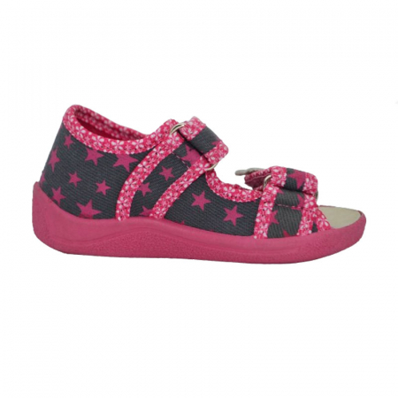 Sandale din panza pentru fete Renbut PFRBT-2, Roz [2]
