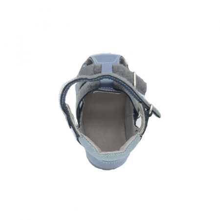 Sandale din piele pentru baieti Dawid 1241-G-20, Albastru [2]