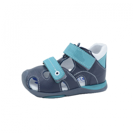 Sandale băieți - Sandale din piele pentru baieti Renbut 11-1433-GT-25, Bleumarin