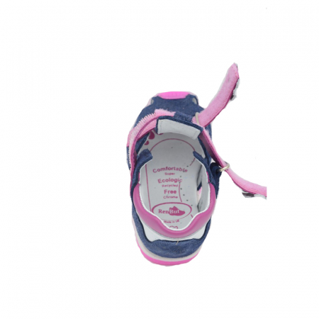 Sandale din piele pentru fete Renbut 11-1433-GA-25, Bleumarin [3]