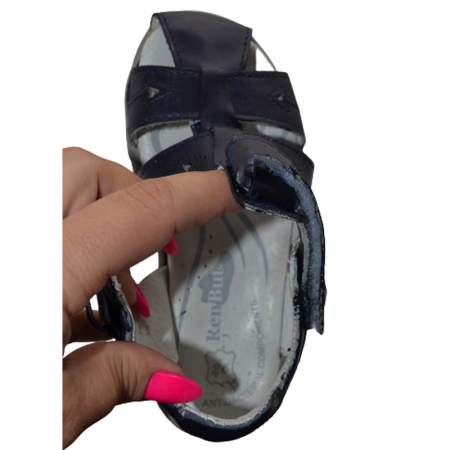 Sandale din piele pentru baieti Renbut R21-3271B, Bleumarin [4]
