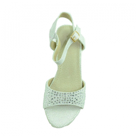 Sandale cu toc pentru fete MRS M1286-1A-A-31, Argintiu [1]