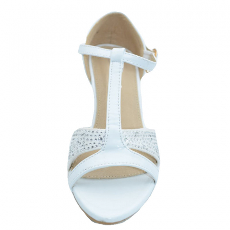 Sandale cu toc pentru fete MRS R1302-1A-28, Alb [1]