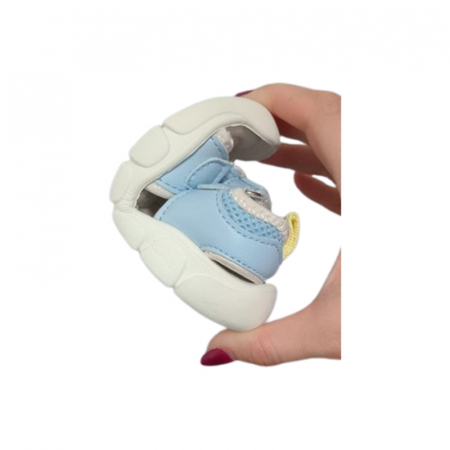 Sandale cu talpa flexibila, pentru baieti, Apawwa, E909A, Albastru [5]
