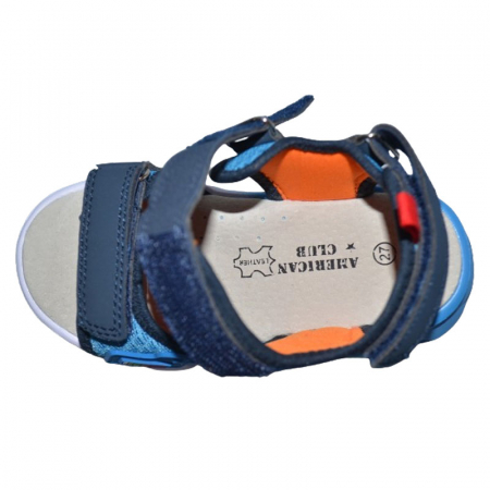 Sandale ortopedice cu led pentru baieti American Club RL145/24-B, Bleumarin [3]