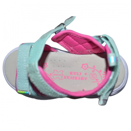 Sandale ortopedice cu led pentru fete American Club RL150/24, Turcoaz [3]