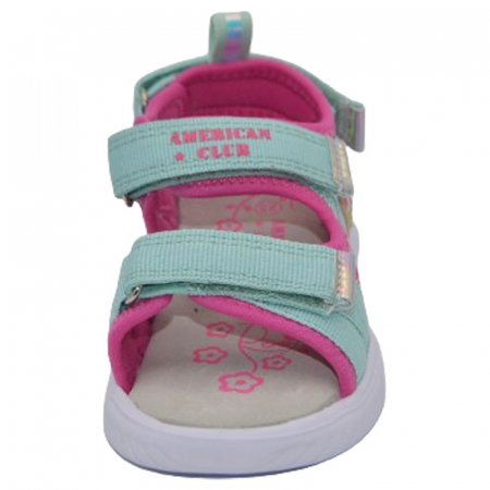 Sandale ortopedice cu led pentru fete American Club RL150/24, Turcoaz [2]