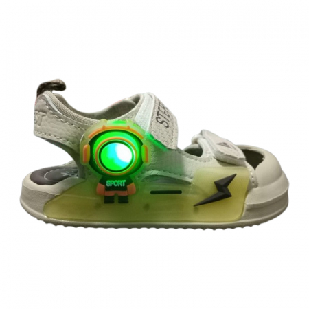 Sandale ortopedice, cu leduri, pentru baieti, Bessky  ST38-3, Crem [1]