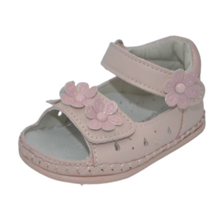 Sandale fete - Sandale ortopedice, cu talpa flexibila, pentru fete, Apawwa, FX86R, Roz