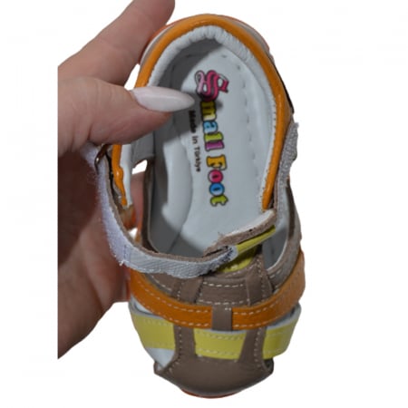Sandale ortopedice din piele pentru baieti Small Foot SSMF2606M, Multicolor [4]