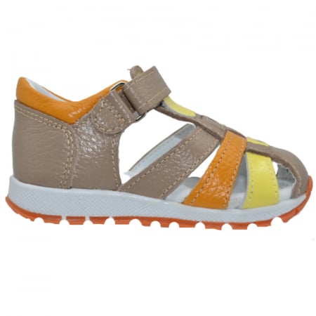 Sandale ortopedice din piele pentru baieti Small Foot SSMF2606M, Multicolor [2]