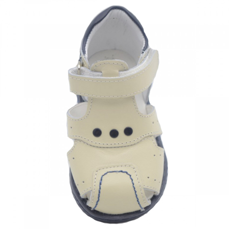Sandale ortopedice din piele pentru baieti Small Foot SMFT9B-19, Bej [1]