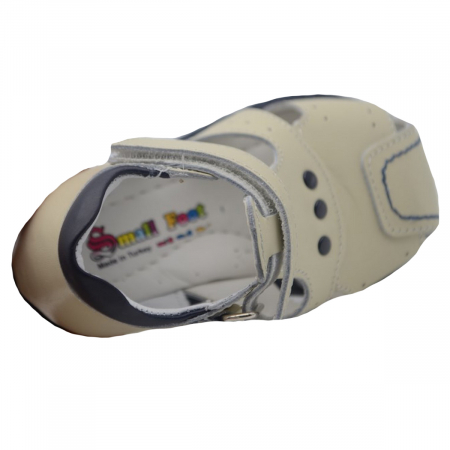 Sandale ortopedice din piele pentru baieti Small Foot SMFT9B-19, Bej [2]