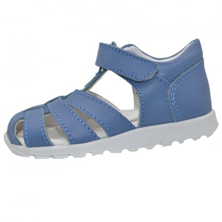 Sandale băieți - Sandale ortopedice din piele pentru baieti Small Foot SSMF2606A, Albastru